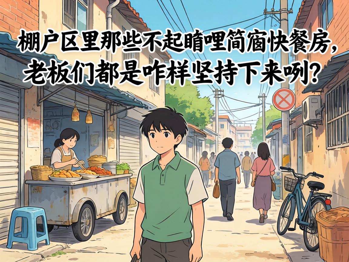 棚户区里那些不起眼哩简陋快餐房,老板们都是咋样坚持下来咧?