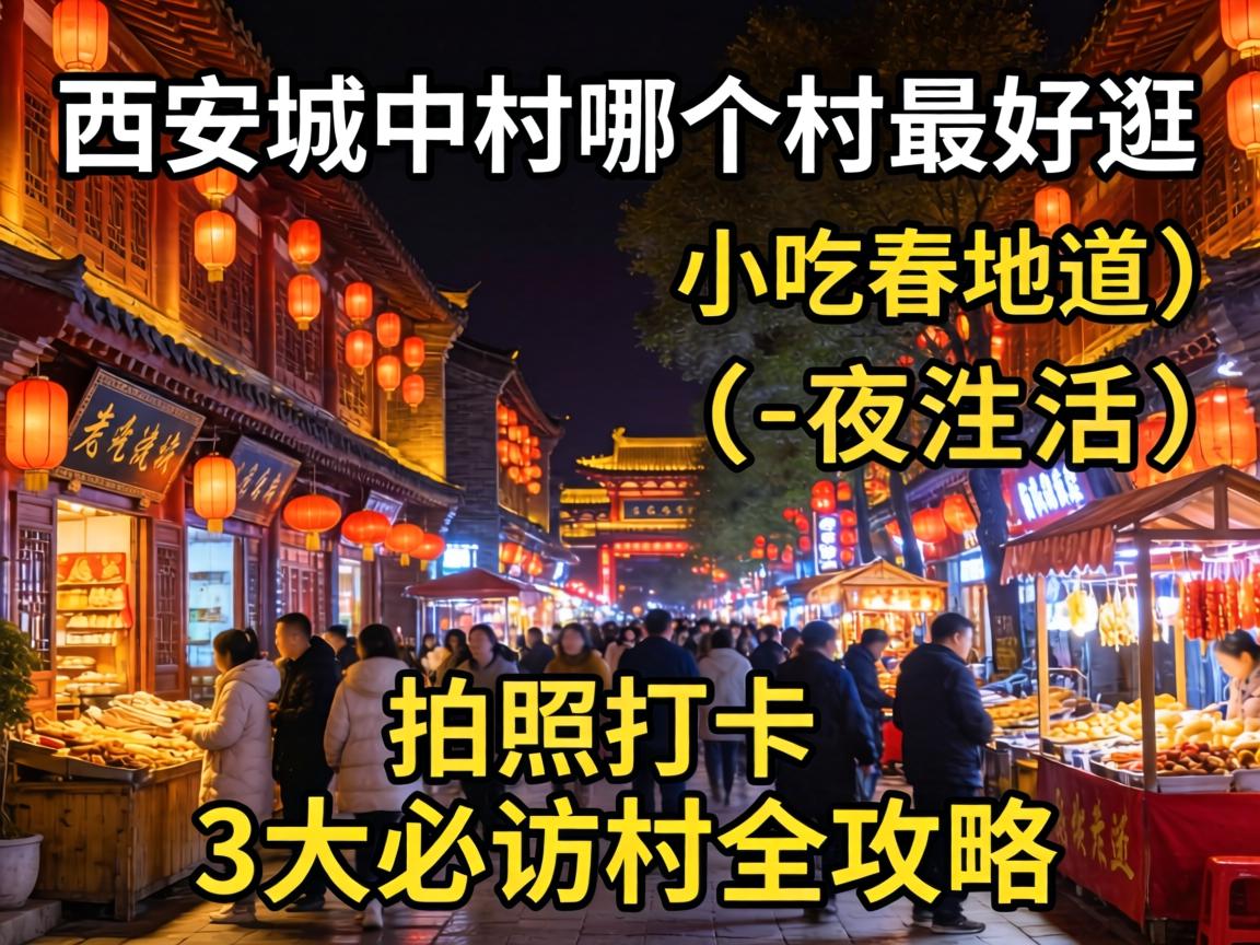 西安城中村哪个村最好逛、小吃最地道?夜生活、拍照打卡,3大必访村全攻略!