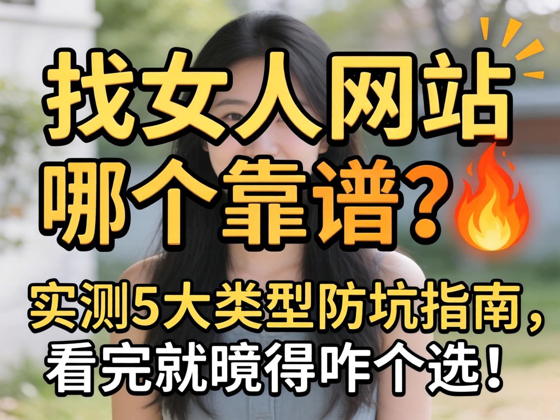 找女人网站哪个靠谱??实测5大类型防坑指南,看完就晓得咋个选!