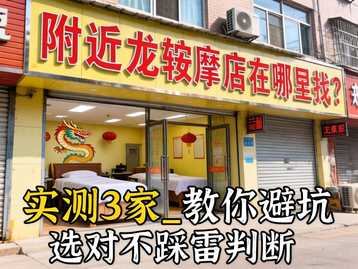 附近一条龙按摩店在哪找?实测3家_教你避坑选对不踩雷