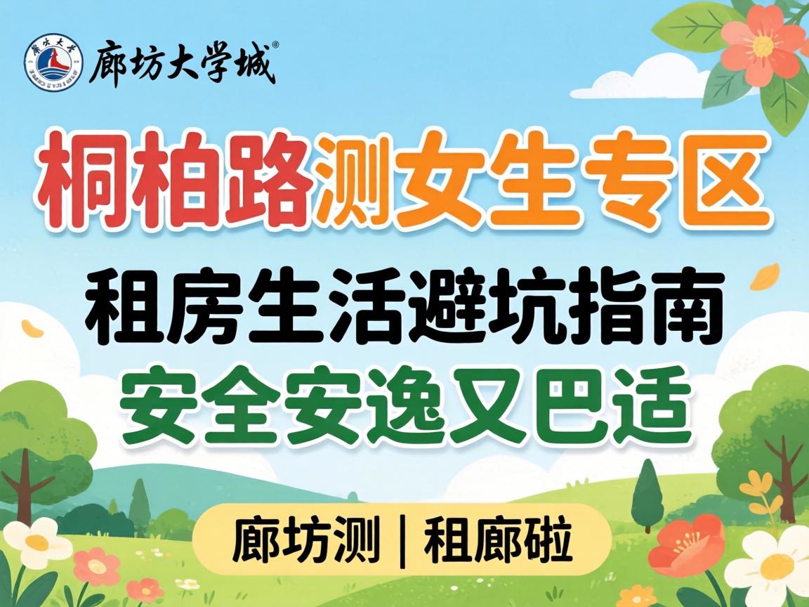 廊坊大学城桐柏路女生专区实测 | 租房生活避坑指南,安全安逸又巴适