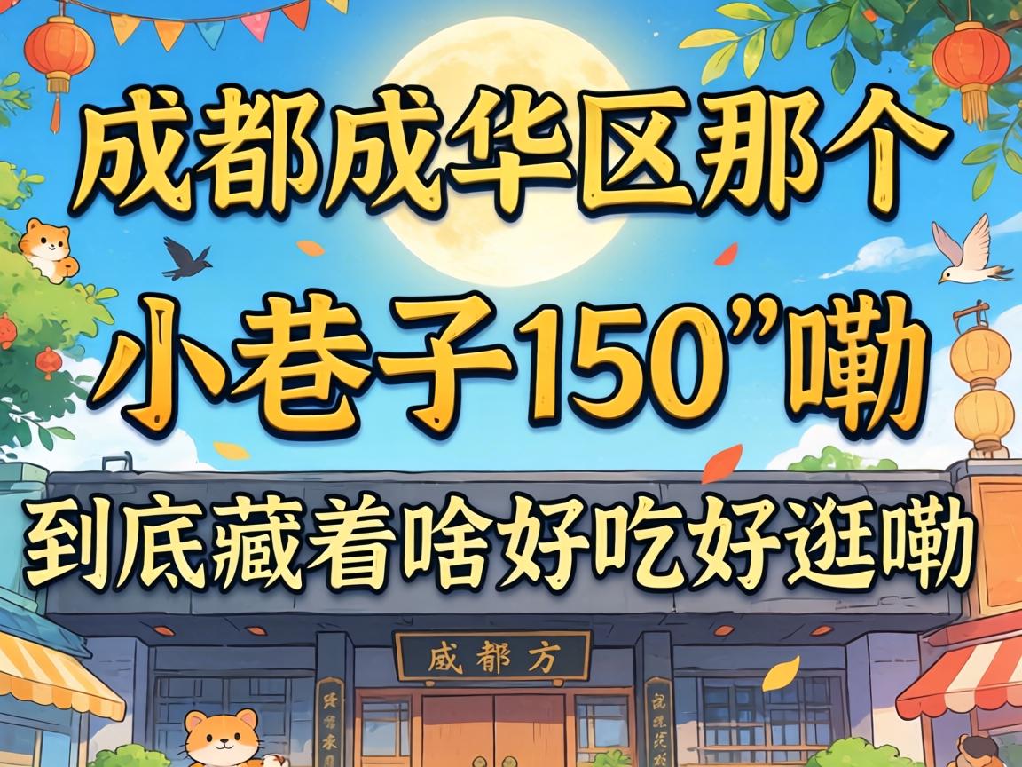 成都成华区那个叫“小巷子150”嘞地方,到底藏着啥好吃好逛嘞?