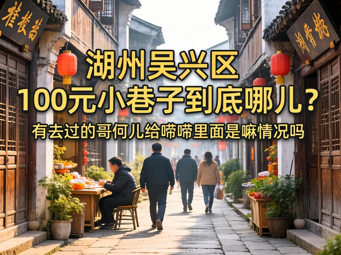 湖州吴兴区100元小巷子到底在哪儿?有去过的哥们儿给唠唠里面是嘛情况吗?