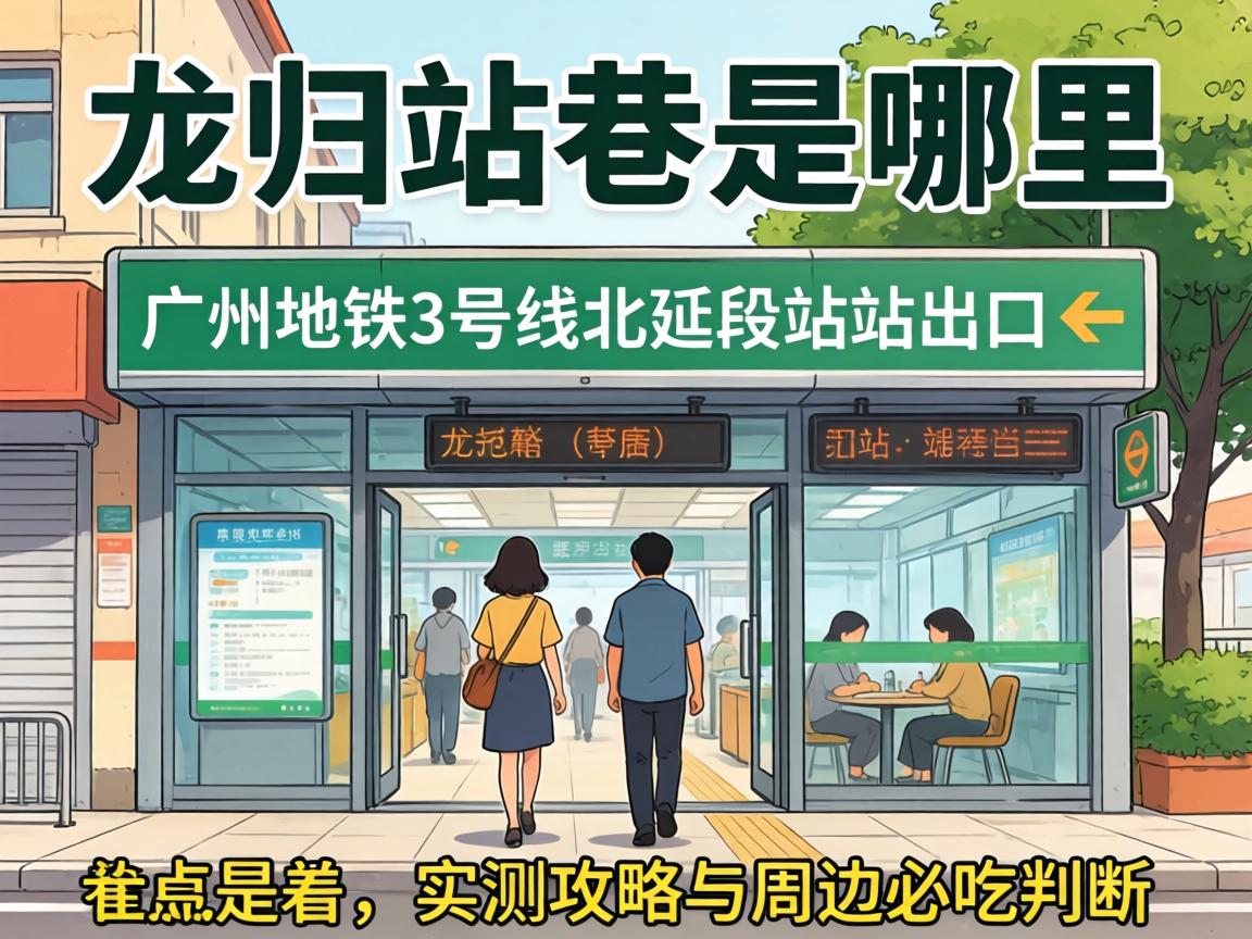 龙归站巷是哪里?广州地铁3号线北延段站点出口实测攻略与周边必吃