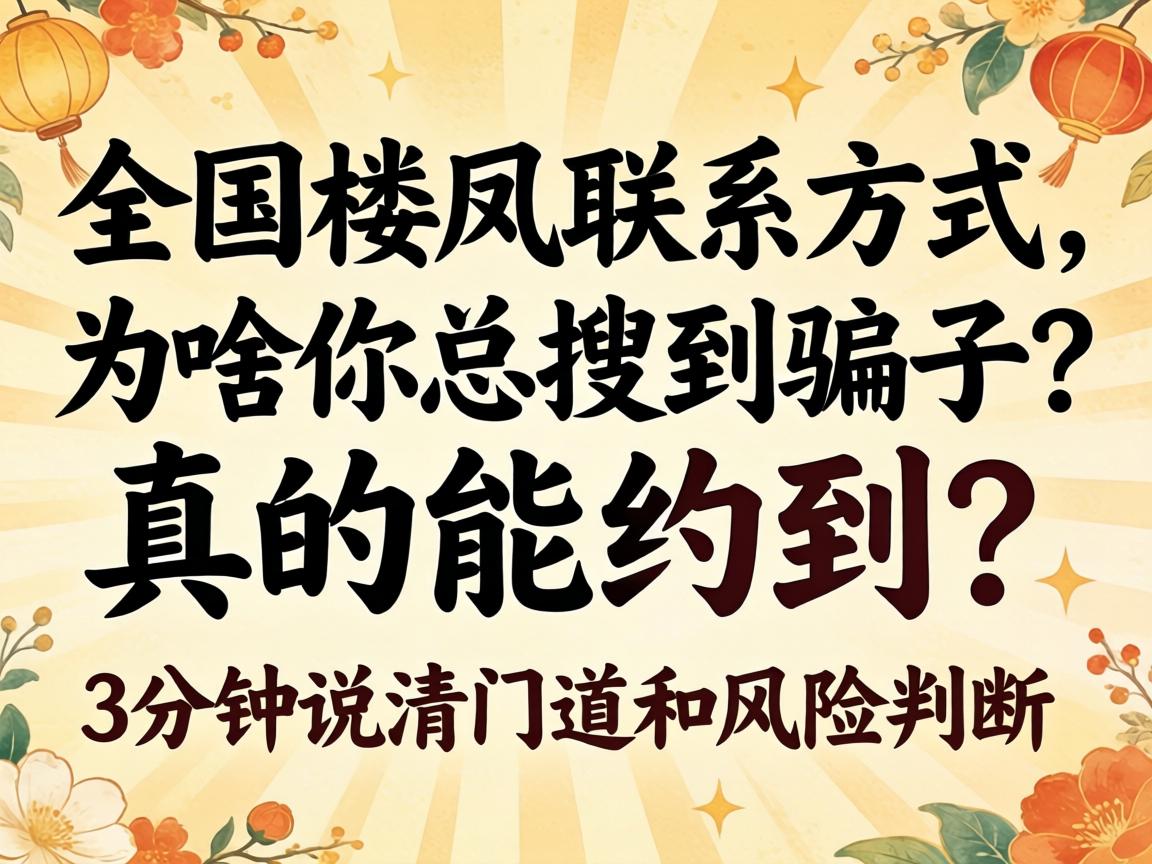 全国楼凤j9九游会老哥论坛的联系方式,为啥你总搜到骗子?真的能约到?3分钟说清门道和风险