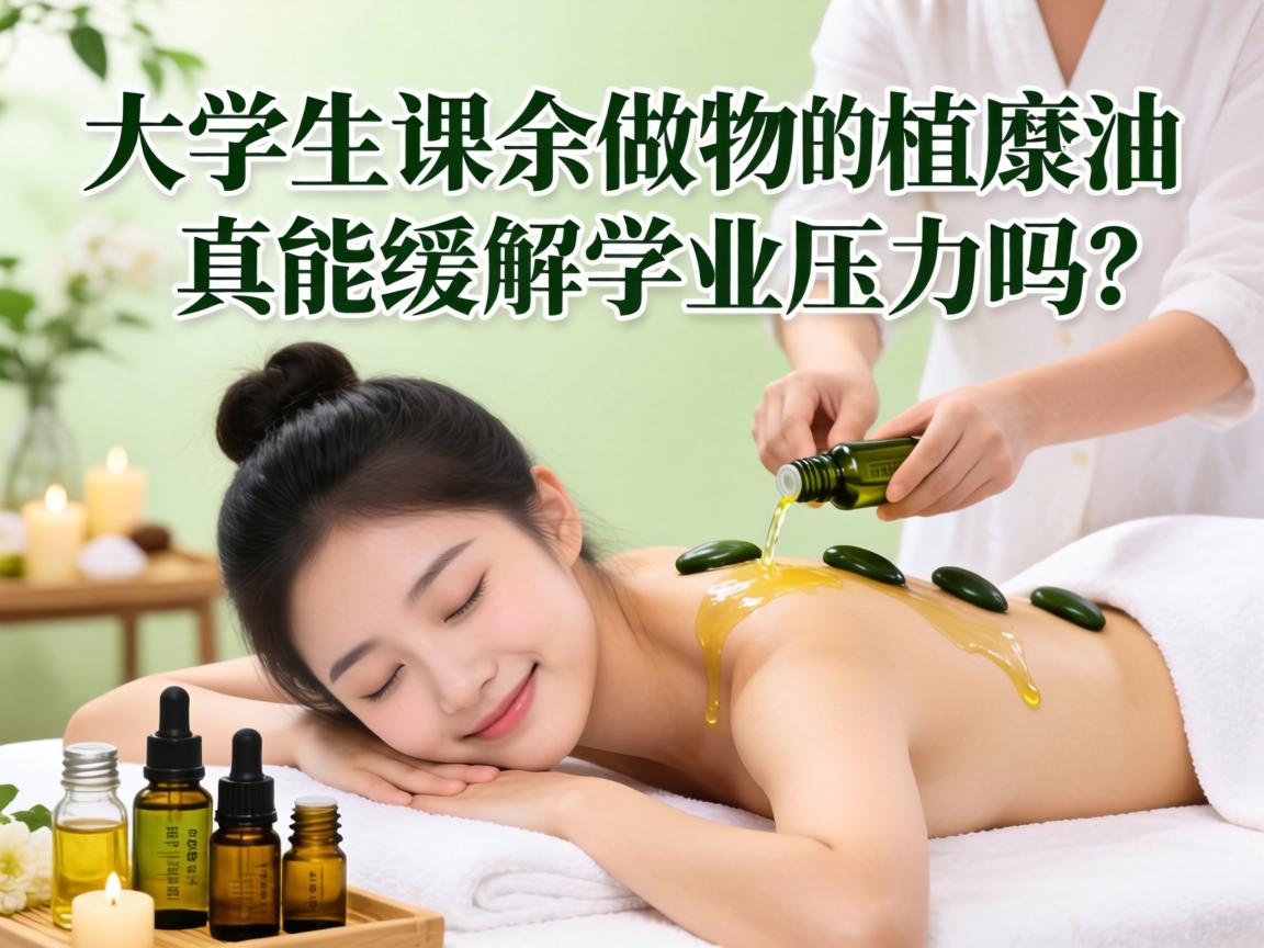 女大学生课余做的植物精油按摩,真能缓解学业压力吗?