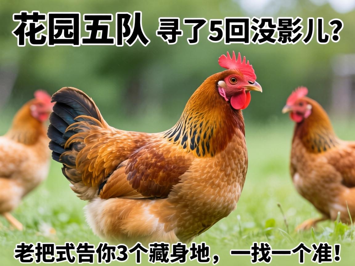 花园五队的鸡在哪个位置,寻了5回没影儿?老把式告你3个藏身地,一找一个准!