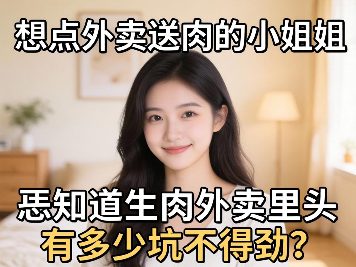 想点外卖送肉的小姐姐,恁知道生肉外卖里头有多少坑不得劲?