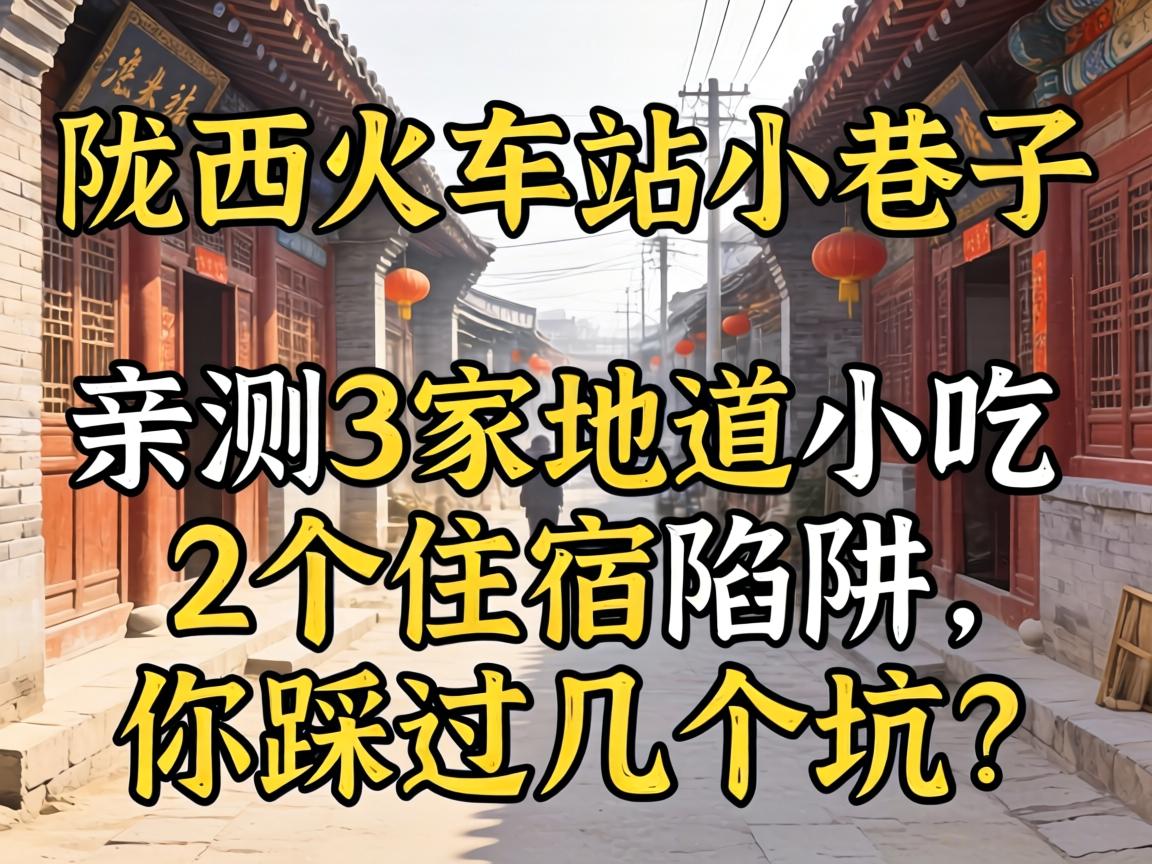 陇西火车站小巷子,亲测3家地道小吃和2个住宿陷阱,你踩过几个坑?