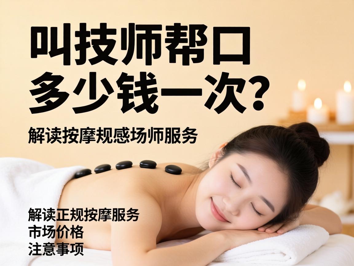 叫技师帮口多少钱一次?解读正规按摩服务市场价格与注意事项