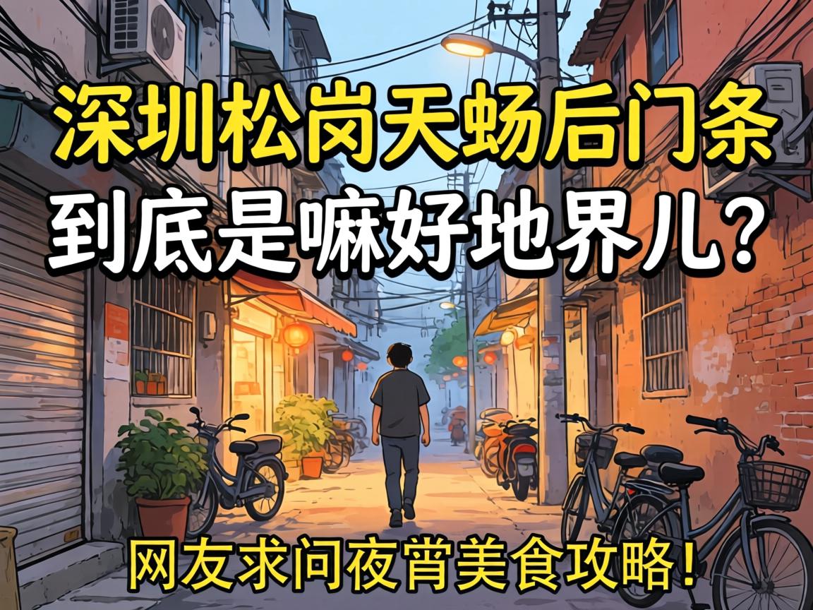 深圳松岗天虹后门一条巷子到底是嘛好地界儿?网友求问夜宵美食攻略!