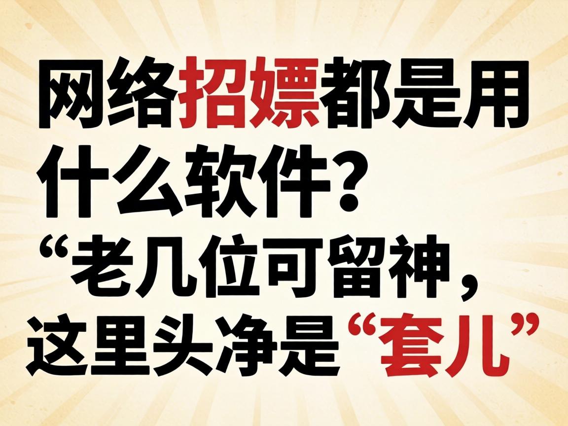 网络招嫖都是用什么软件?老几位可留神,这里头净是“套儿”