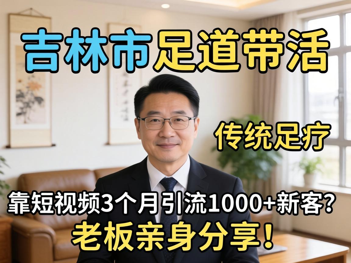 吉林市足道带活,传统足疗如何靠短视频3个月引流1000 新客?老板亲身分享!