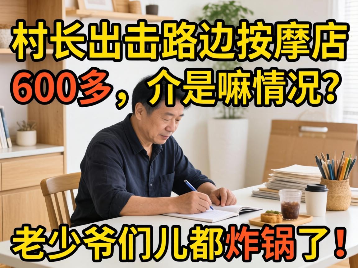 村长出击路边按摩店600多,介是嘛情况?老少爷们儿都炸锅了!