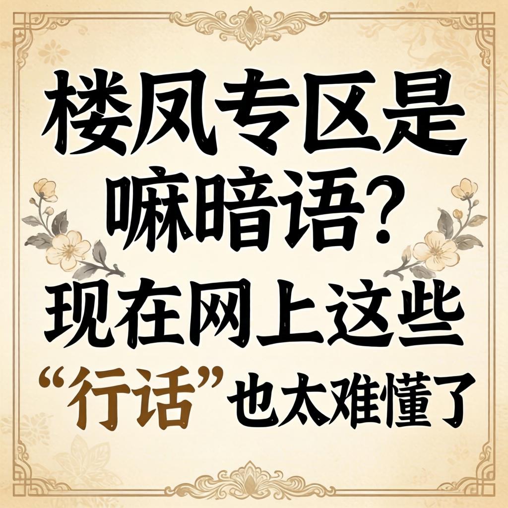 楼凤专区是嘛暗语?现在网上这些“行话”也太难懂了!