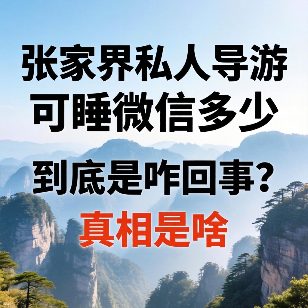 “张家界私人导游可睡微信多少”到底是咋回事?真相是啥?