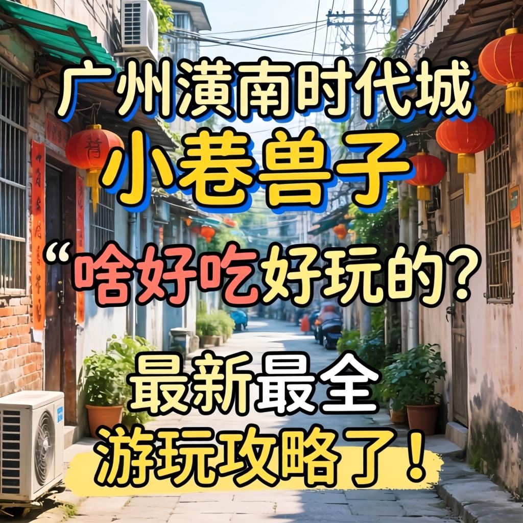 广州黄埔时代城小巷子有啥好吃好玩的?最新最全游玩攻略来了!