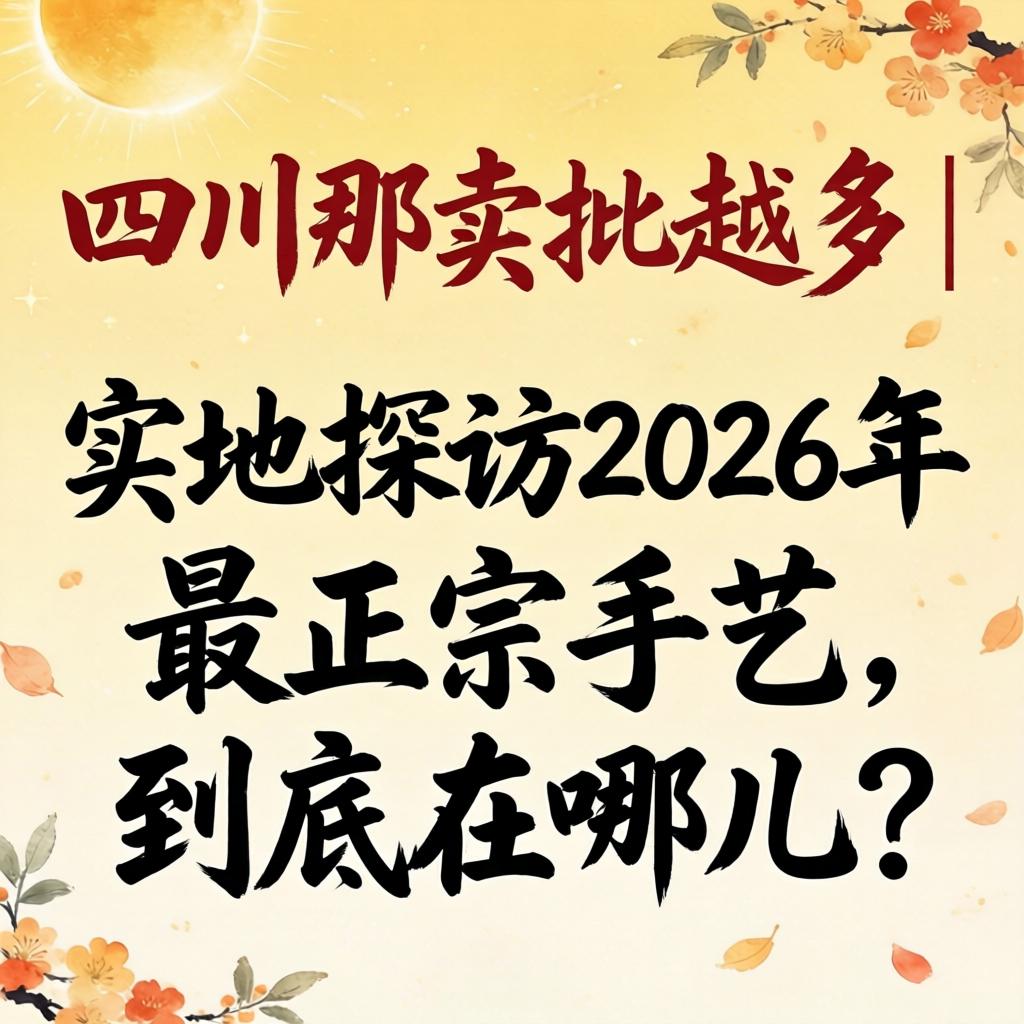 四川那卖批最多 | 实地探访2026年最正宗手艺,到底在哪儿?