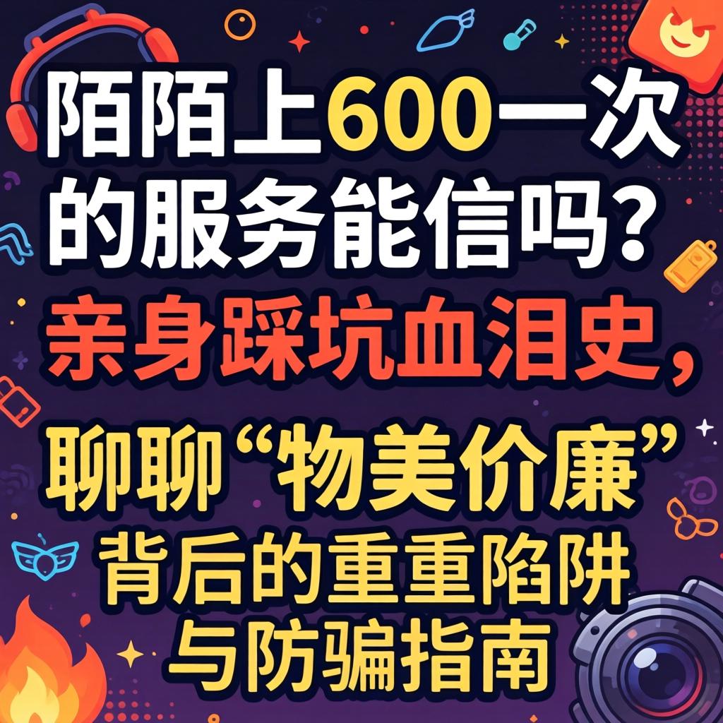 陌陌上600一次的服务能信吗?亲身踩坑血泪史,聊聊“物美价廉”背后的重重陷阱与防骗指南