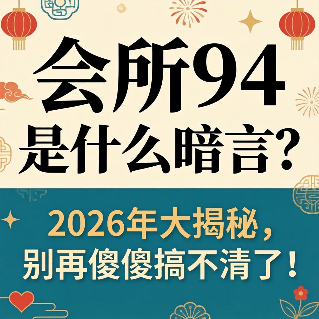 会所94是什么暗语?2026年大揭秘,别再傻傻搞不清了!