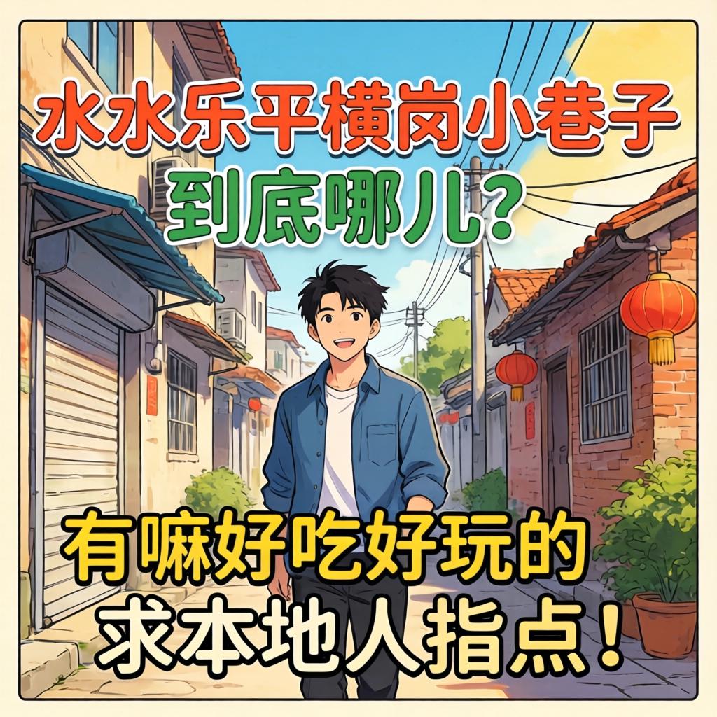 三水乐平横岗小巷子到底在哪儿?有嘛好吃好玩的?求本地人指点!