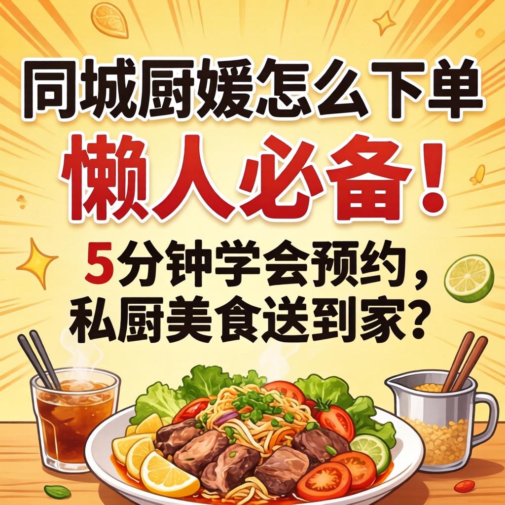 同城厨媛怎么下单,懒人必备!5分钟学会预约,私厨美食送到家?
