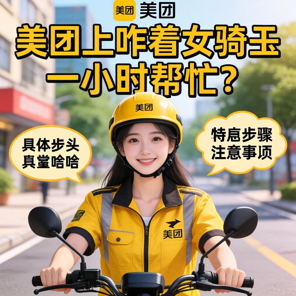 在美团上咋着女骑手一小时帮忙?具体步骤与注意事项是啥?