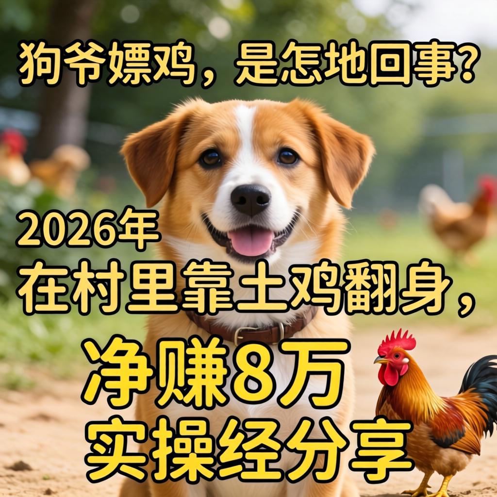 狗爷嫖鸡,是怎地回事?2026年在村里靠土鸡翻身,净赚8万的实操经分享