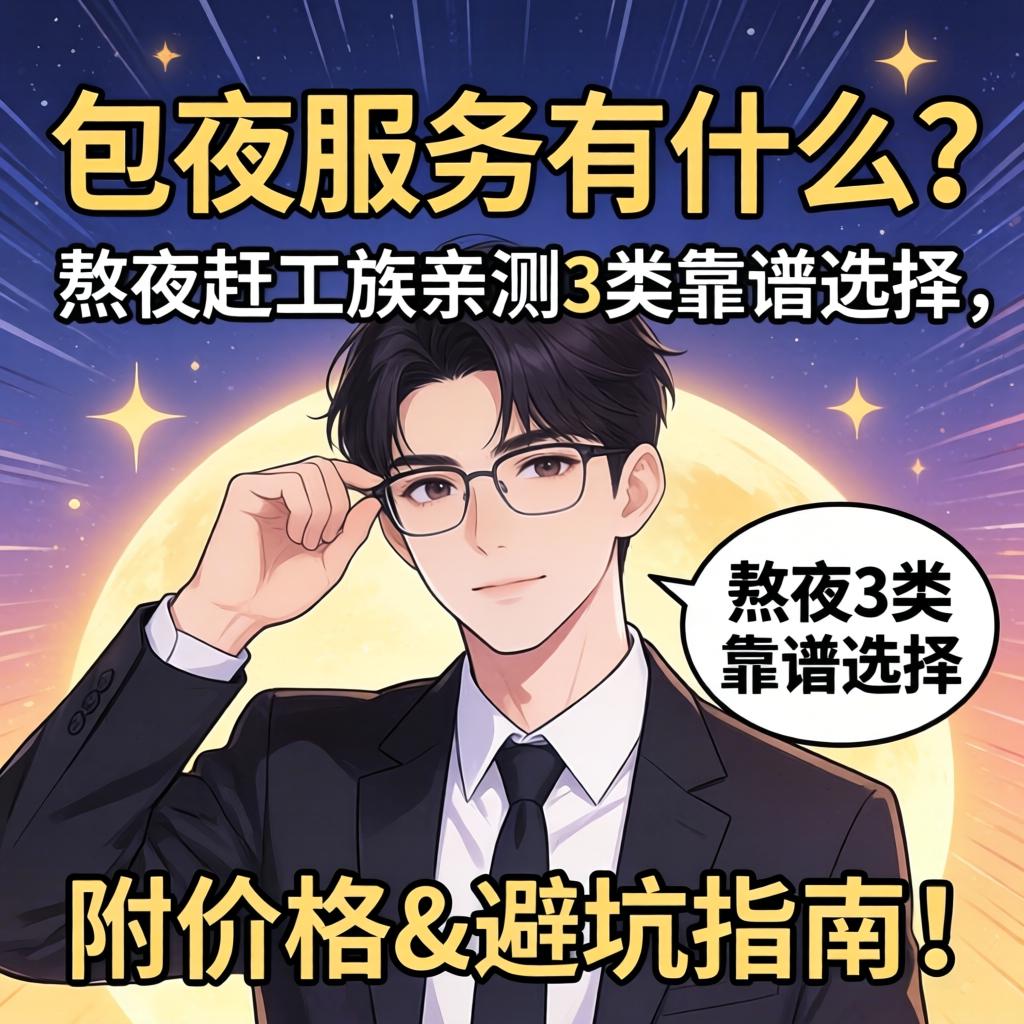 包夜服务有什么?熬夜赶工族亲测3类靠谱选择,附价格&避坑指南!