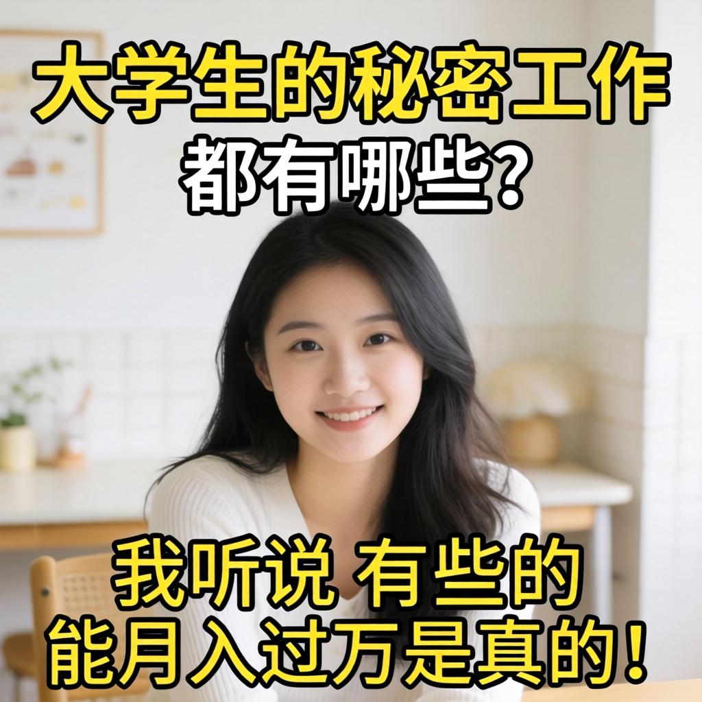 女大学生的秘密工作都有哪些?我听说有的能月入过万是真的吗?
