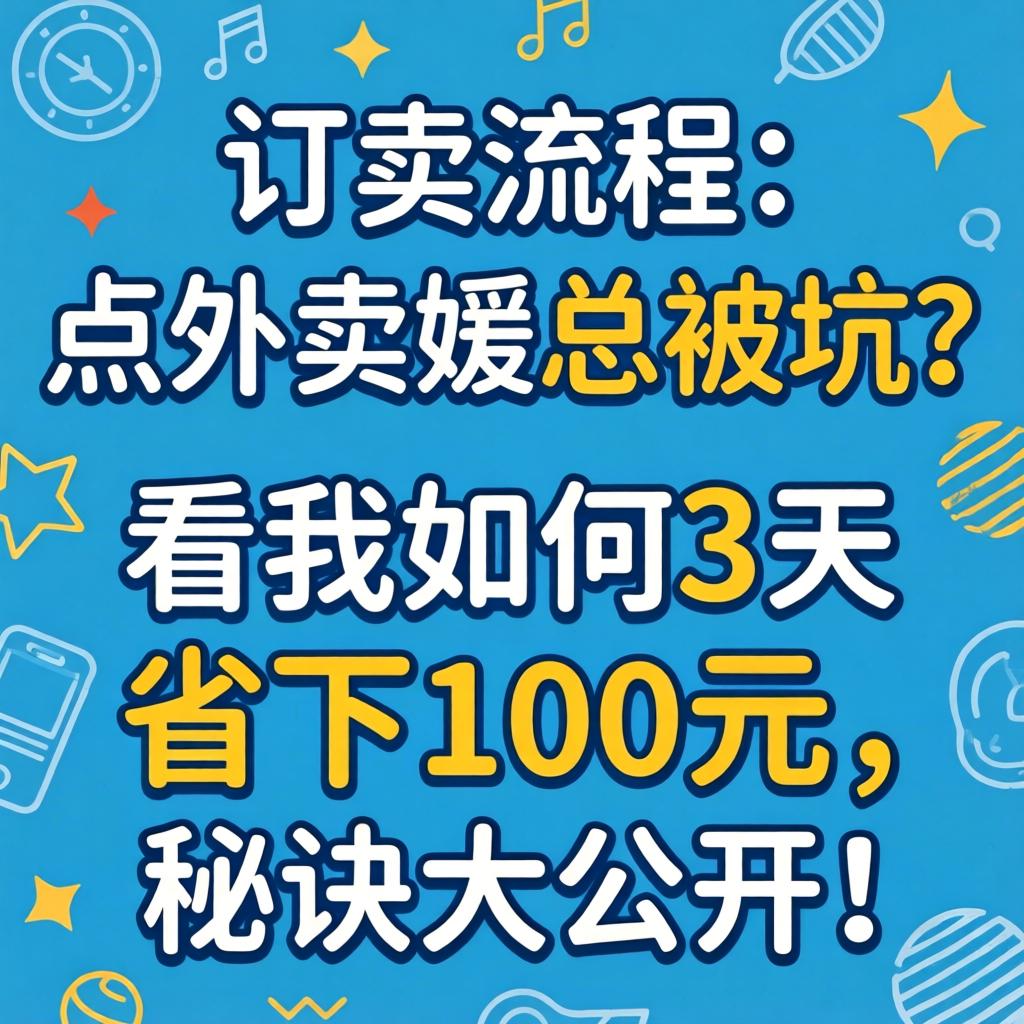 外卖媛的订购流程,点外卖媛总被坑?看我如何3天省下100元,秘诀大公开!